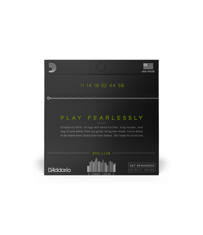 D'Addario NYXL Electric Guitar Strings - 11-56 Medium Top/Extra Heavy Bottom