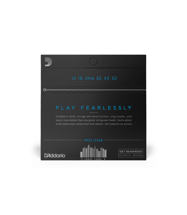 D'Addario NYXL Electric Guitar Strings - 12-52 Wound 3rd Heavy