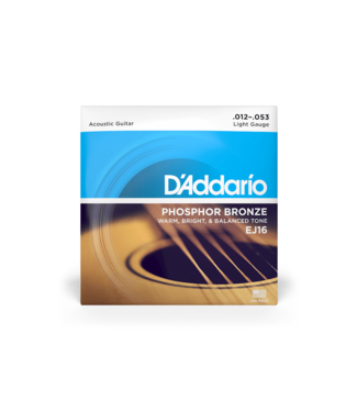 D'Addario D'Addario Phosphor Bronze Acoustic Guitar Strings - 12-53 Light