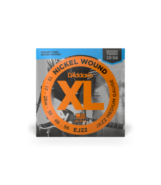 D'Addario D'Addario XL Nickel Electric Guitar Strings - 13-56 Jazz Medium Wound 3rd