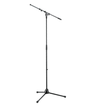 König & Meyer K&M 210/9 Tripod Base Telescoping Boom Microphone Stand - Black