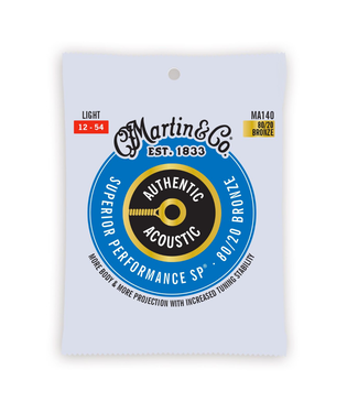 Martin Martin Authentic 80/20 Bronze Acoustic Guitar Strings - 12-54 Light