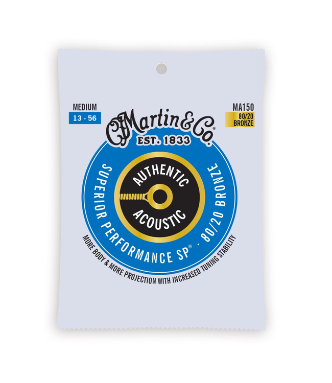 Martin Authentic 80/20 Bronze Acoustic Guitar Strings - 13-56 Medium