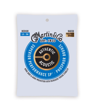Martin Martin Authentic Phosphor Bronze Acoustic Guitar Strings - 13-56 Medium