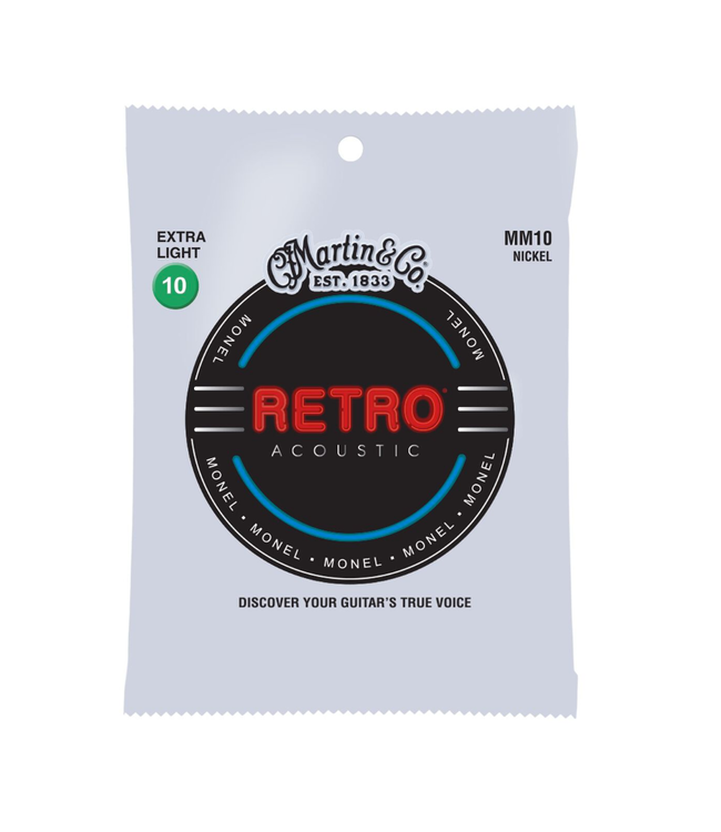 Martin Retro Acoustic Guitar Strings - 10-47 Extra Light