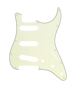 Fender Fender 11-Hole Mount SSS Stratocaster Pickguard - 3-Ply Mint Green