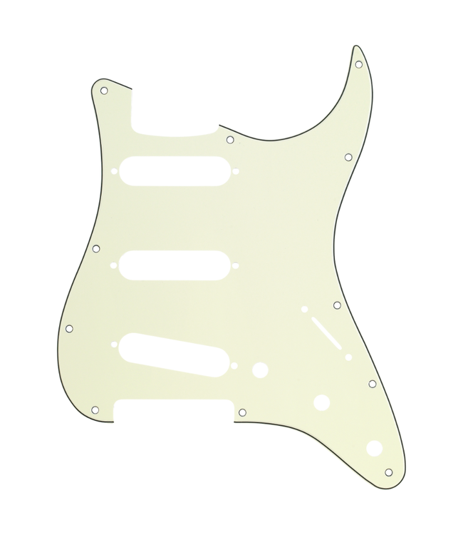 Fender Genuine Parts 11-Hole Mount SSS Stratocaster Pickguard - 3-Ply Mint Green