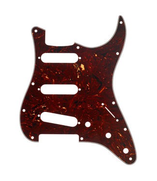 Fender Fender Genuine Parts 11-Hole Mount SSS Stratocaster Pickguard - 4-Ply Tortoise Shell