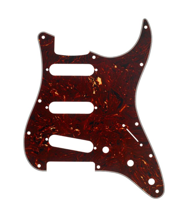 Fender Fender 11-Hole Mount SSS Stratocaster Pickguard - 4-Ply Tortoise Shell