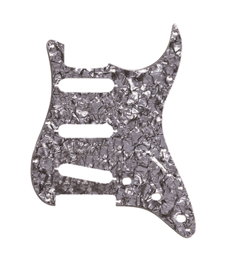 Fender Fender Genuine Parts 11-Hole Mount SSS Stratocaster Pickguard - 4-Ply Black Pearl