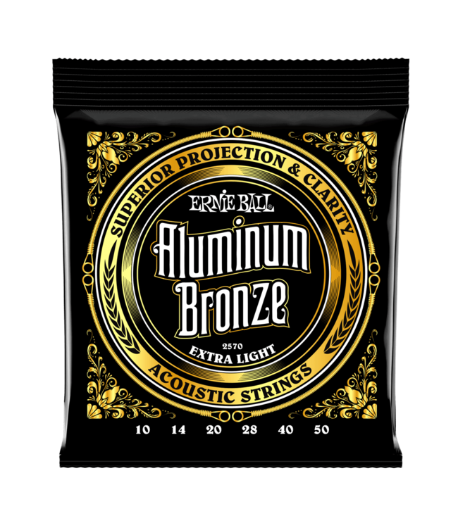 Ernie Ball Aluminum Bronze Acoustic Guitar Strings - 10-50 Extra Light