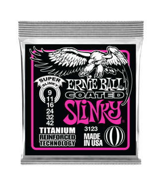 Ernie Ball Ernie Ball Coated Titanium Electric Guitar Strings - 09-42 Super Slinky