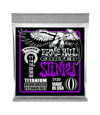 Ernie Ball Ernie Ball Coated Titanium Electric Guitar Strings - 11-48 Power Slinky