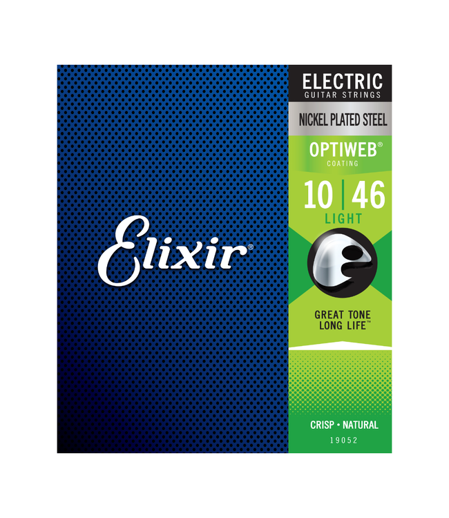 Elixir Optiweb Coated Nickel Plated Steel Electric Guitar Strings - 10-46 Light