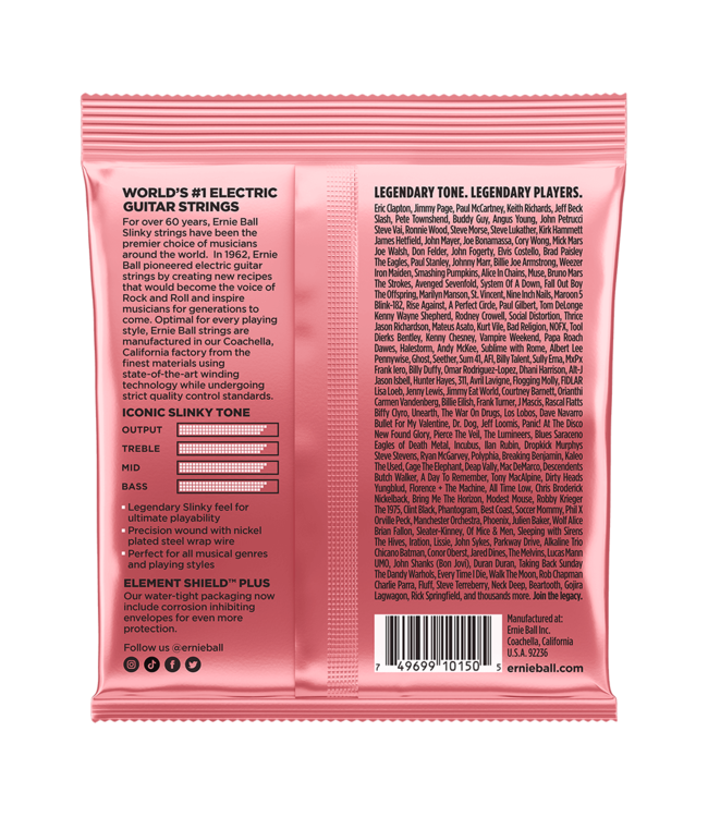 Ernie Ball Nickel Wound Electric Guitar Strings - 07-36 Zippy Slinky