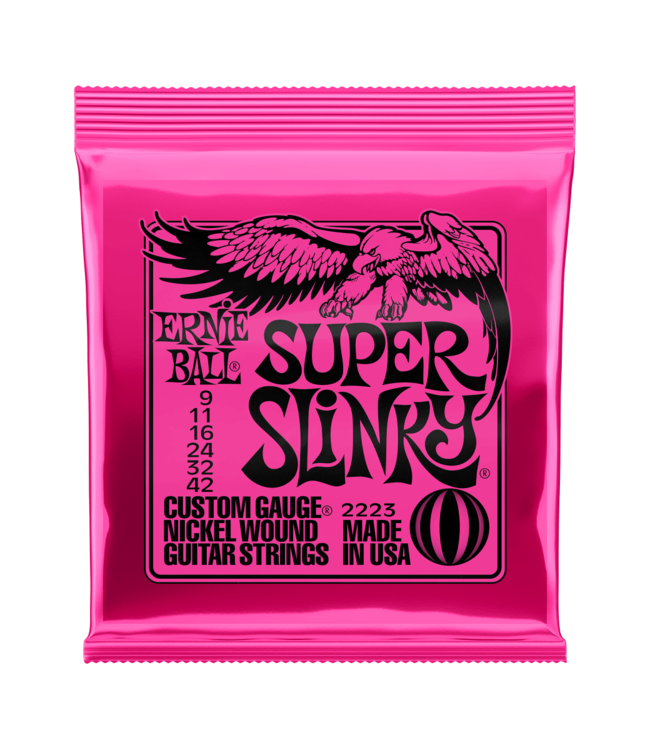 Ernie Ball Nickel Wound Electric Guitar Strings - 09-42 Super Slinky