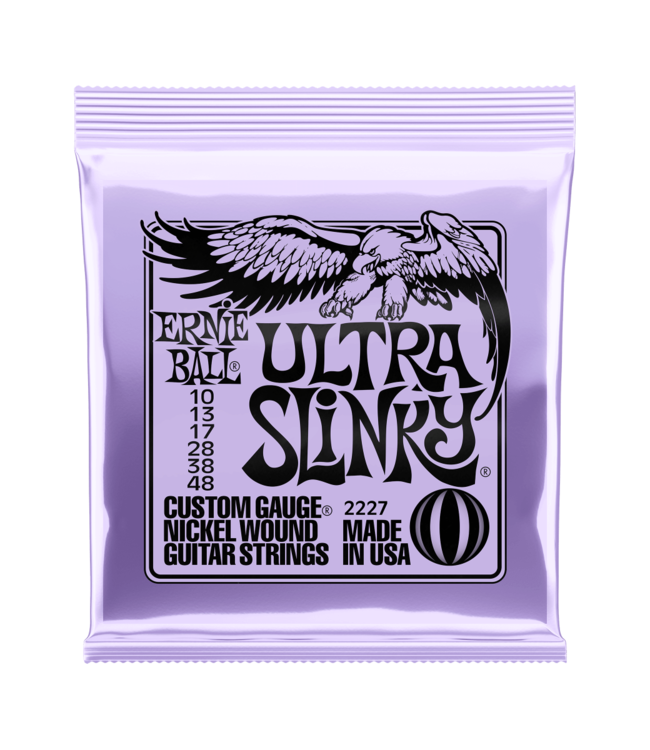 Ernie Ball Nickel Wound Electric Guitar Strings - 10-48 Ultra Slinky