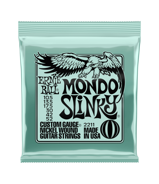 Ernie Ball Nickel Wound Electric Guitar Strings - 10.5-52 Mondo Slinky