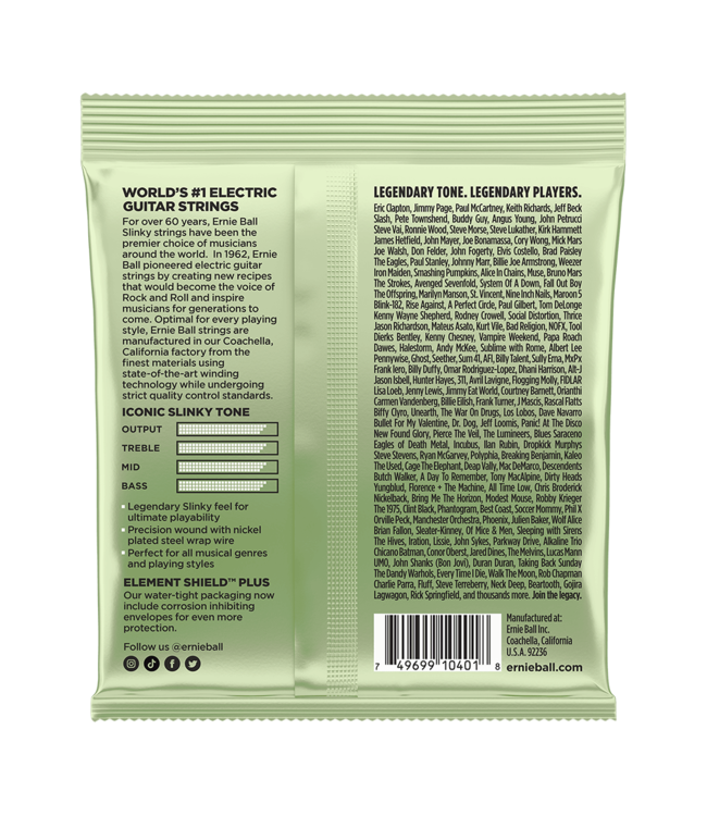 Ernie Ball Nickel Wound Electric Guitar Strings - 12-56 Magnum Slinky