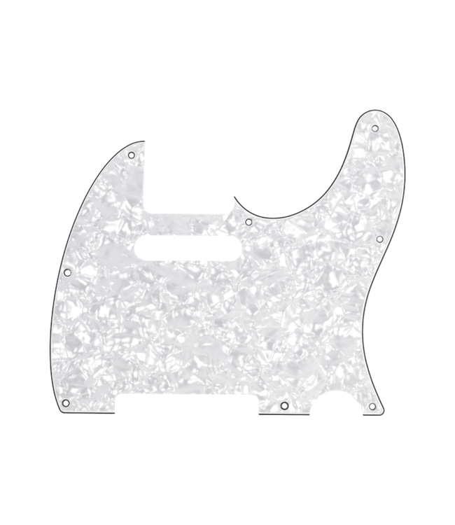 Fender Fender 8-Hole Mount Telecaster Pickguard - 4-Ply White Pearl