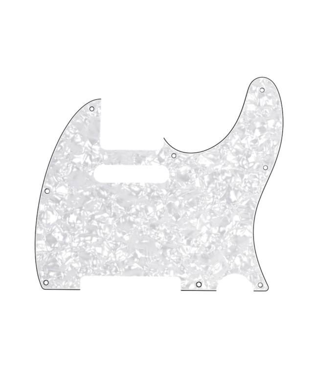 Fender Genuine Parts 8-Hole Mount Telecaster Pickguard - 4-Ply White Pearl