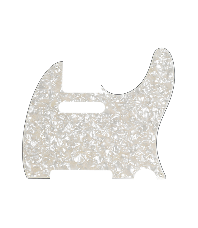 Fender Fender Genuine Parts 8-Hole Mount Telecaster Pickguard - 4-Ply Aged White Pearl