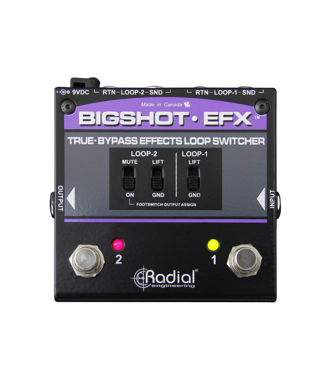 Radial Engineering BigShot EFX True-Bypass Effects Loop Switcher