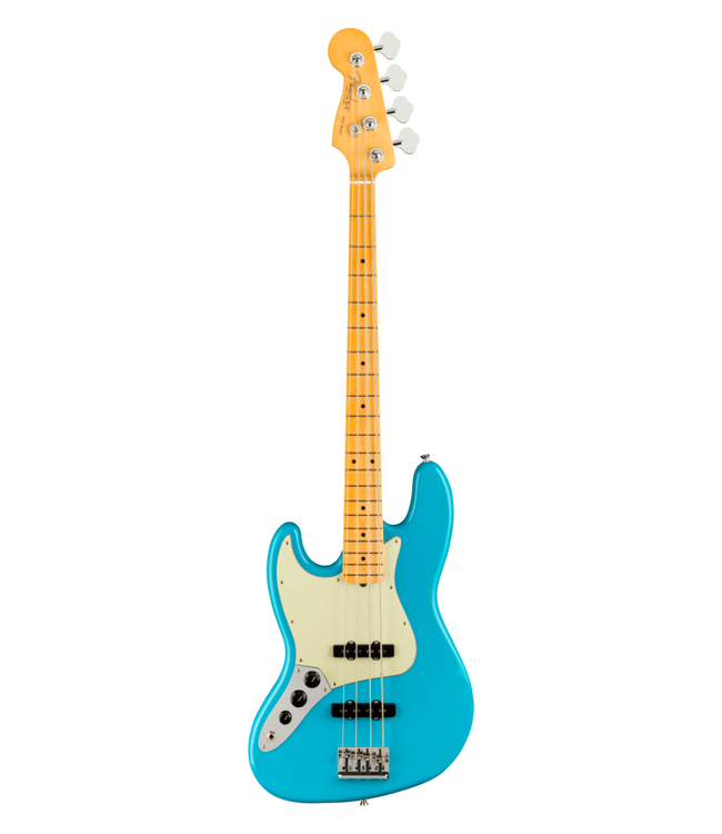 Fender American Professional II Jazz Bass Left-Handed - Maple Fretboard, Miami Blue