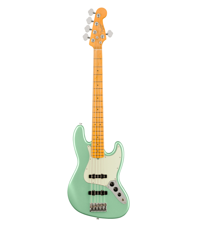 Fender American Professional II Jazz Bass V - Maple Fretboard, Mystic Surf Green