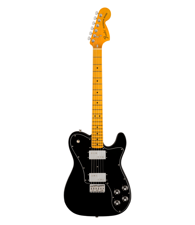 Fender American Vintage II 1975 Telecaster Deluxe - Maple Fretboard, Black