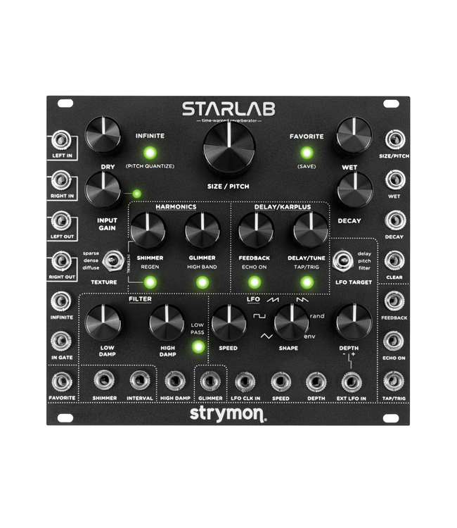 Strymon StarLab Experimental Reverb Eurorack Module - Black Panel
