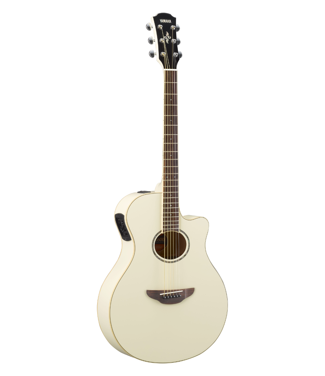 ジ*ン様 【最終大幅値下げ！！】美品✨YAMAHA APX-6S ボディ白濁無し Yamaha APX600 Thinline Cutaway Acoustic - Vintage White - Get Loud