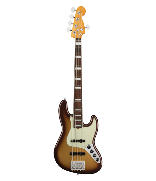 Fender American Ultra Jazz Bass V - Rosewood Fretboard, Mocha Burst