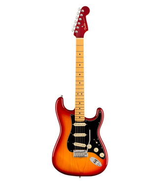 Fender Fender American Ultra Luxe Stratocaster - Maple Fretboard, Plasma Red Burst