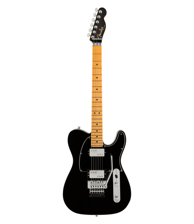 Fender American Ultra Luxe Telecaster Floyd Rose HH - Maple Fretboard, Mystic Black