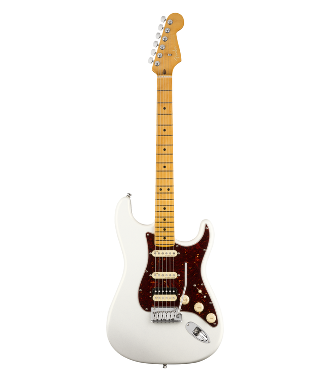 Fender Fender American Ultra Stratocaster HSS - Maple Fretboard, Arctic Pearl