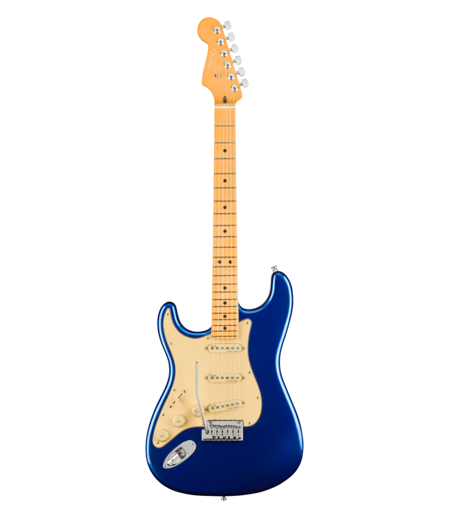 Fender American Ultra Stratocaster Left-Handed - Maple Fretboard, Cobra Blue