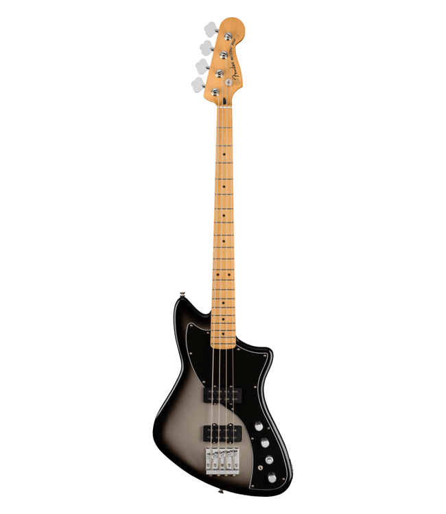 Fender Fender Player Plus Active Meteora Bass - Maple Fretboard, Silverburst