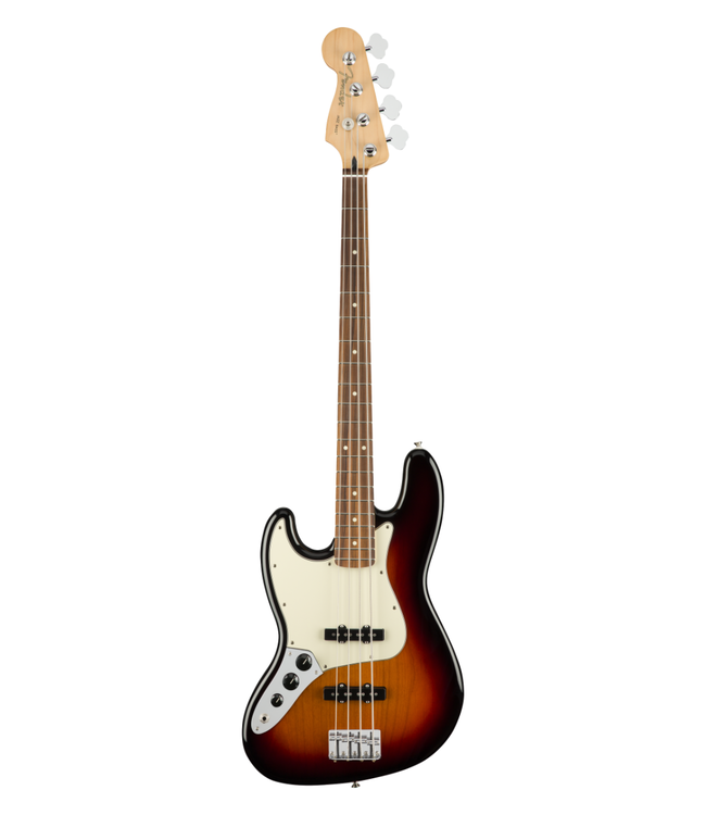 Fender Player Jazz Bass Left-Handed - Pau Ferro Fretboard, 3-Colour Sunburst