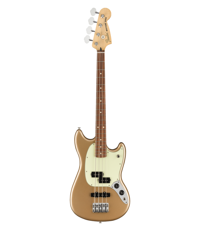Fender Player Mustang Bass PJ - Pau Ferro Fretboard, Firemist Gold