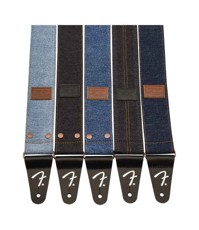 Fender x Wrangler Riveted Denim Guitar Strap