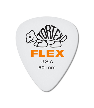Dunlop Dunlop Tortex Flex Guitar Picks - 0.60mm Orange
