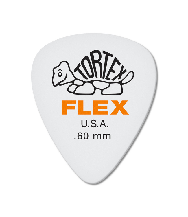 Dunlop Tortex Flex Guitar Picks - 0.60mm Orange