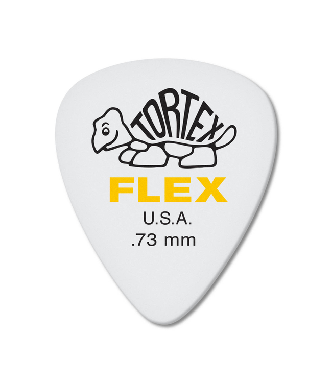 Dunlop Tortex Flex Guitar Picks - 0.73mm Yellow