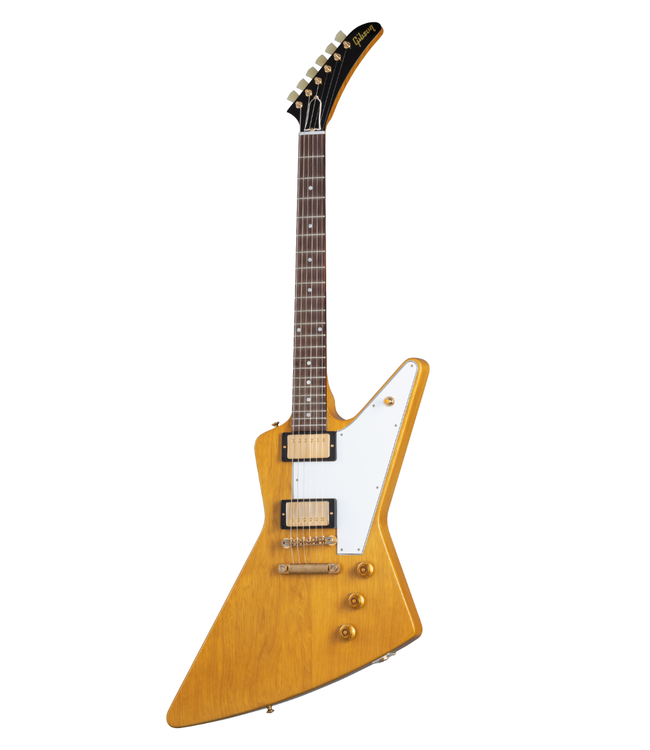 Gibson 1958 Korina Explorer Reissue - Natural, White Pickguard