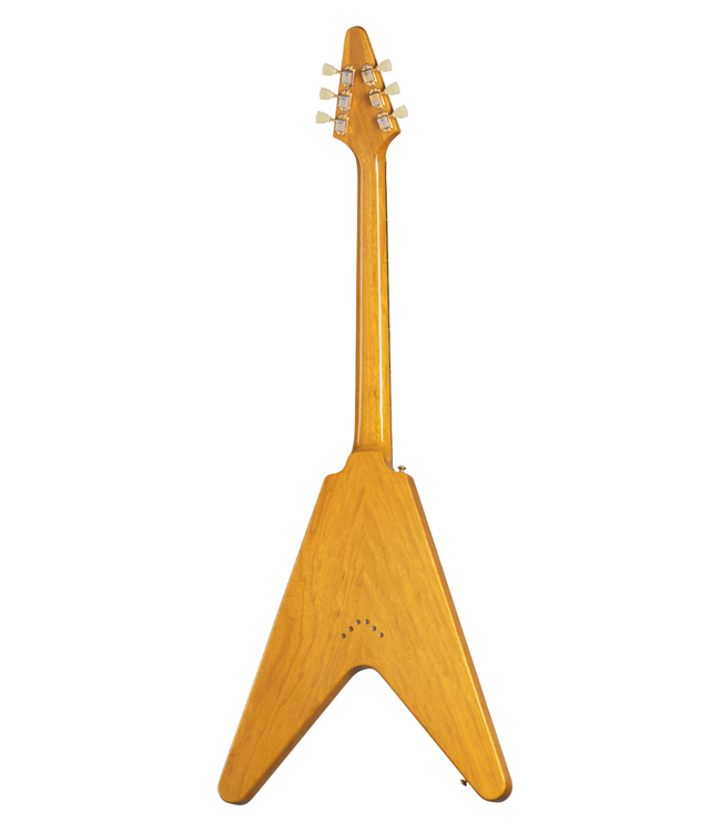 Gibson 1958 Korina Flying V Reissue - Natural, White Pickguard