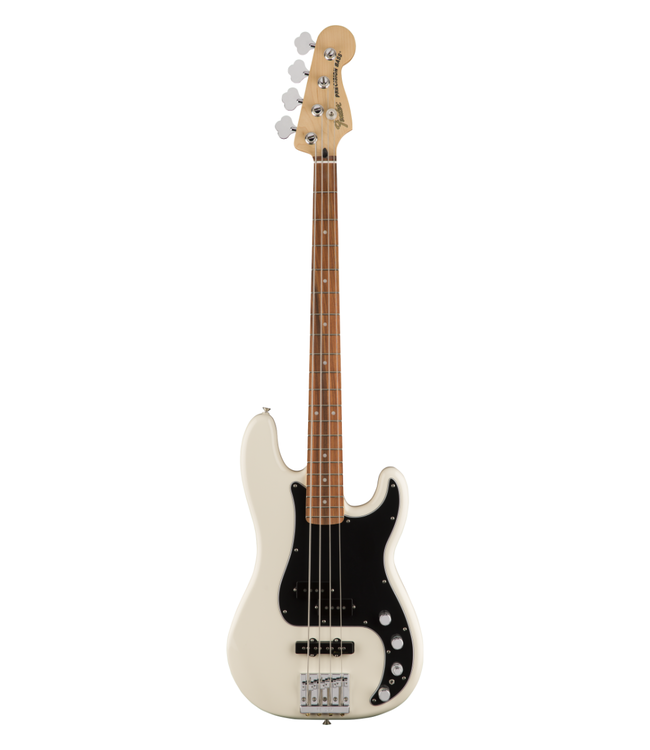 Fender Deluxe Active Precision Bass Special - Pau Ferro Fretboard, Olympic White