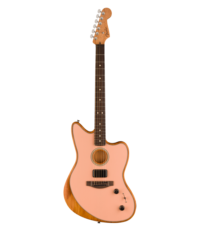 Fender Acoustasonic Player Jazzmaster - Rosewood Fretboard, Shell Pink