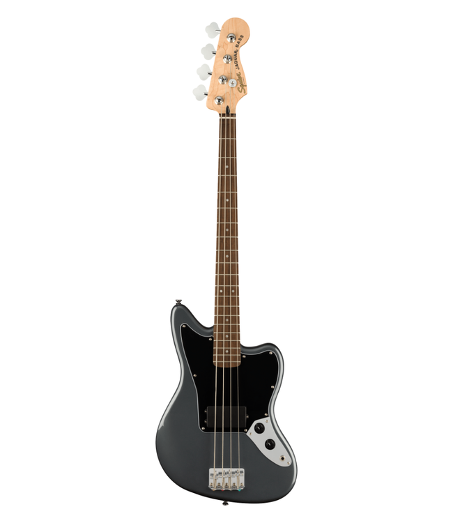 Squier Affinity Jaguar Bass H - Laurel Fretboard, Charcoal Frost Metallic