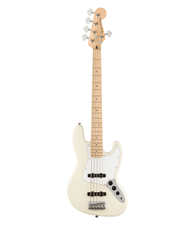 Squier Squier Affinity Jazz Bass V - Maple Fretboard, Olympic White